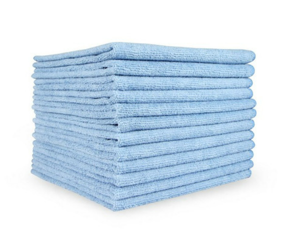 Terry Cloth Cleaning Rags Blue 12x12