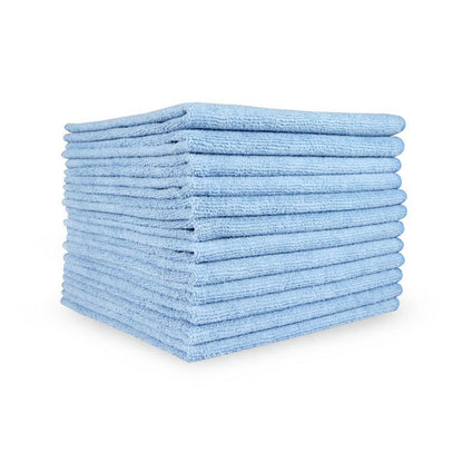 Premium - 16x16" Blue Microfiber Cleaning Cloth 49GSM