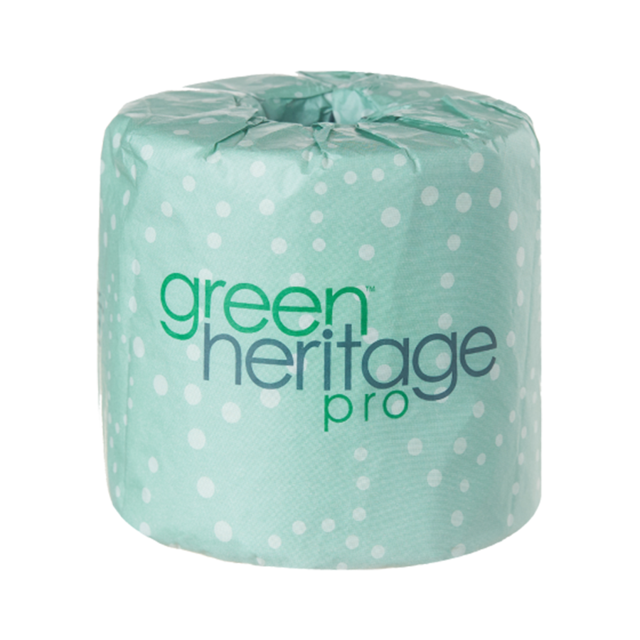 Resolute Green Heritage Pro Bath Tissue 4" X 3.1" 2-Ply, 400 Sheets, 96/CS