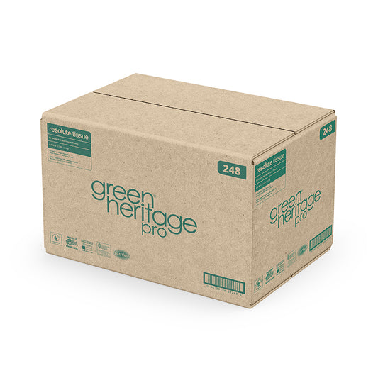 Resolute Green Heritage Pro Bath Tissue 4" X 3.1" 2-Ply, 400 Sheets, 96/CS