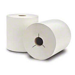 Paper towel White Towel Roll 8X800 "Y" Notch 6/CS