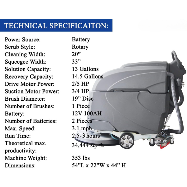 Brand New Auto-Scrubber Machine