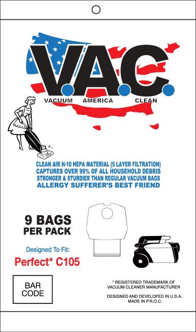 Perfect C105 vacuum bags