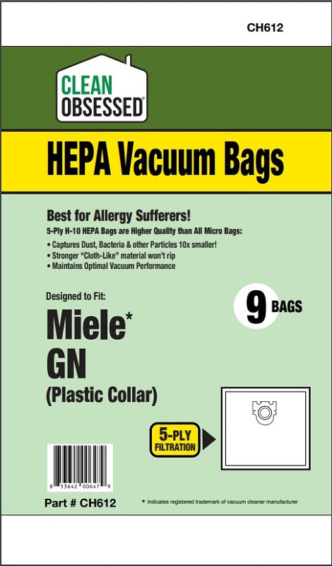 Bags for Miele Type GN Deluxe Synthetic Vacuum & 2 Filters S2 S5 S8 C1 C3