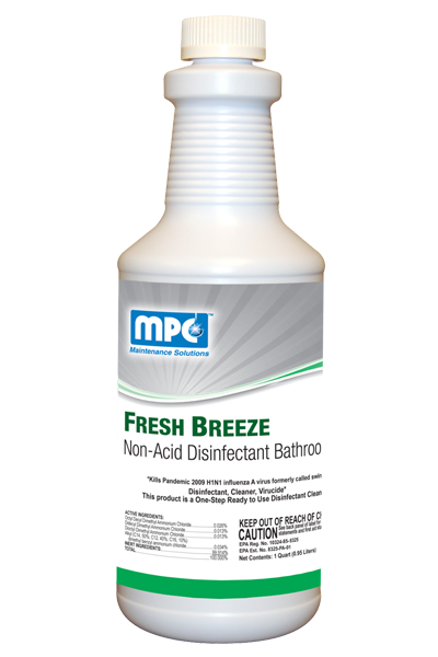 Fresh Breeze RTU Non-Acid Disinfectant Bathroom Cleaner 12/CS