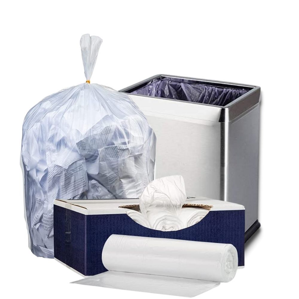 24" x 33" 12-16 Gallon High-Density Bags, 6 Mic, Clear, 1000/CS