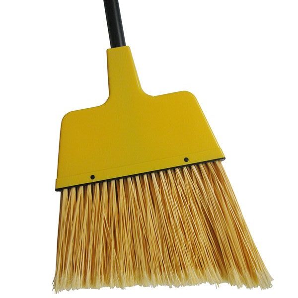 BROOM, ANGLE STIFF, W/ WOOD HNDL