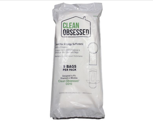 Clean Obsessed 10 Quart Cloth Vacuum Bags - 9 Pack