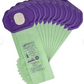 3QT ProTeam Filters Green/Purple 10/Pack