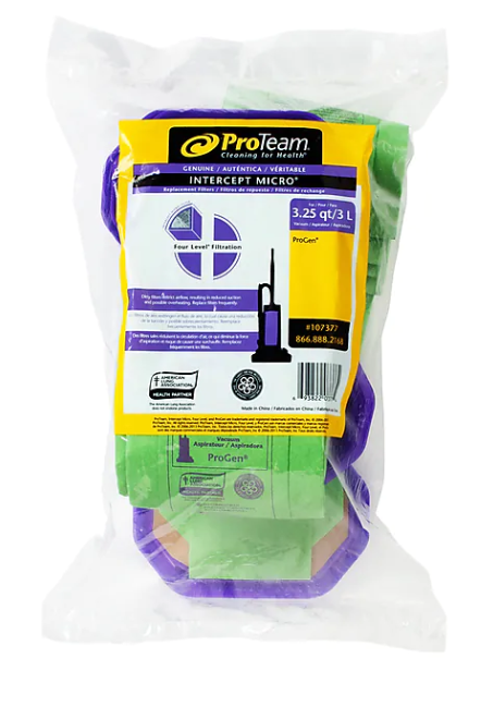 3QT ProTeam Filters Green/Purple 10/Pack