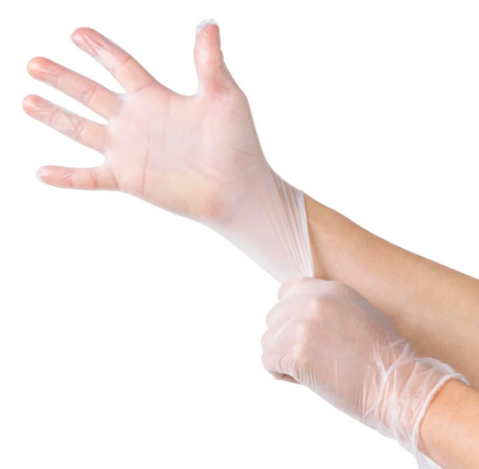 Basic Equipment Small Vinyl Disposable Gloves, 100ct.