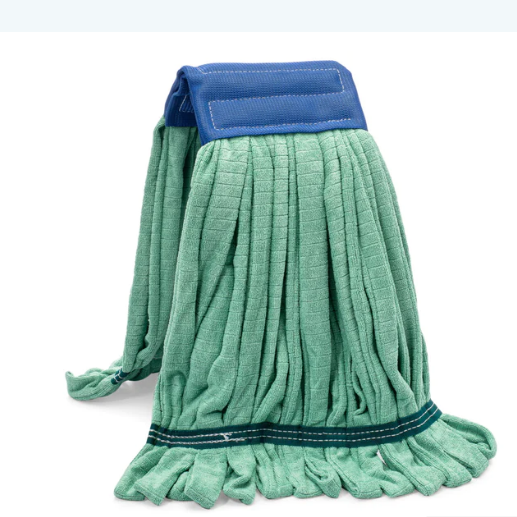 21 oz - Large Commercial Microfiber Blue/Green Tube Mop